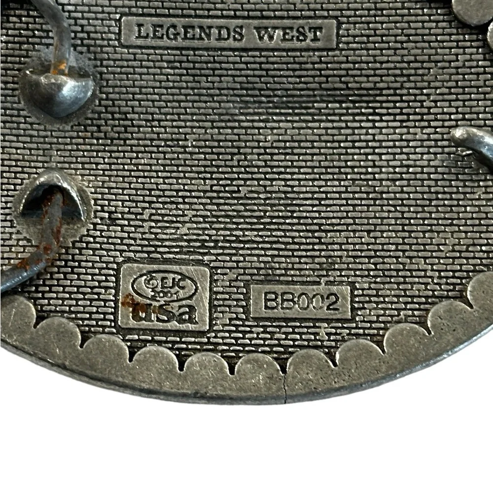 VINTAGE LEGENDS WEST MENS BELT BUCKLE MADE IN USA BB002 - Picture 2 of 8
